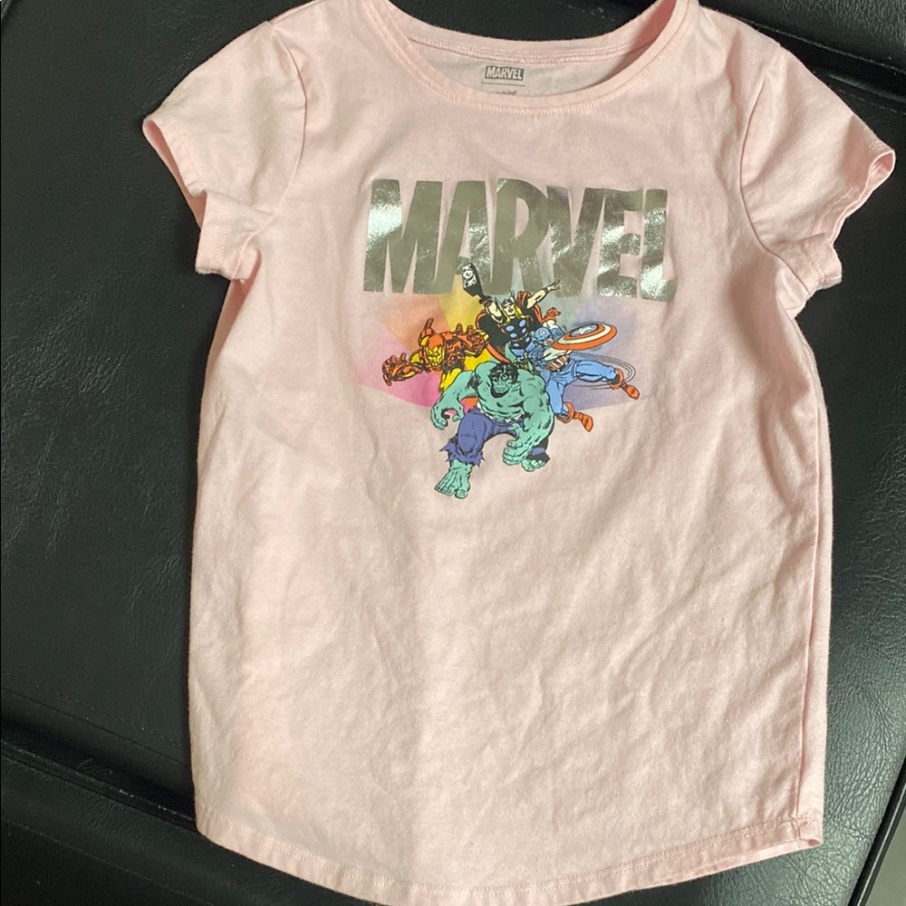 Marvel Kids Pink Graphic T-Shirt